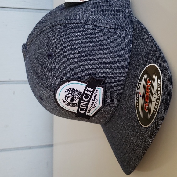 Cinch Hat Cowboy Hat Western Hat Cachucha Vaquera L/XL Flexfit Solid Back - Picture 10 of 10